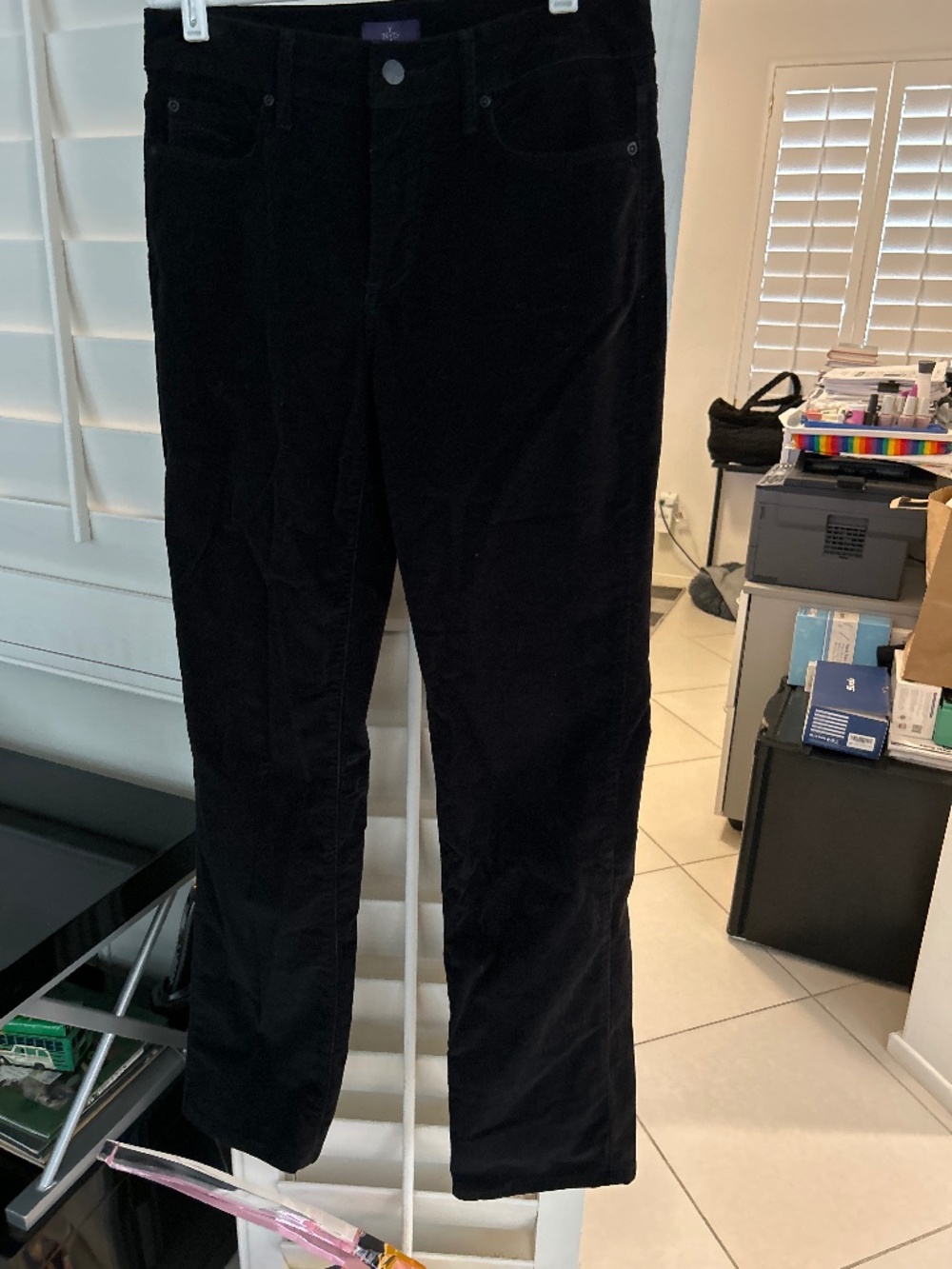 NYDJ straight leg black cords 6